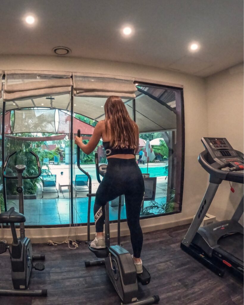 Séance de sport au Maloe spa